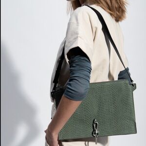 NWT Allsaints Sheringham Shoulder Bag in Sage Green